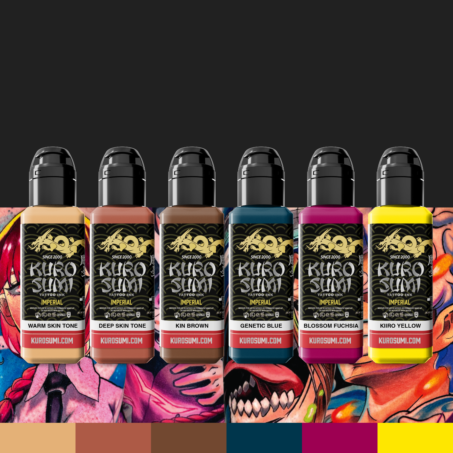 -15 PERCENT - Kuro Sumi - Imperial - Anime Set by Nicole Zulianello - 6 x 44 ml