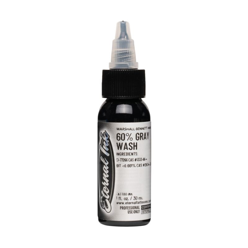 Eternal Ink - Tattoo Ink - Marshall Bennett 60% Gray Wash