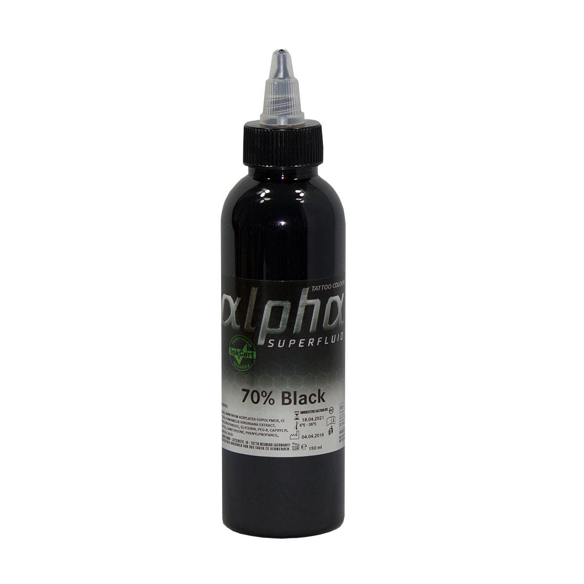 alpha - SUPERFLUID 70% Black - 150 ml