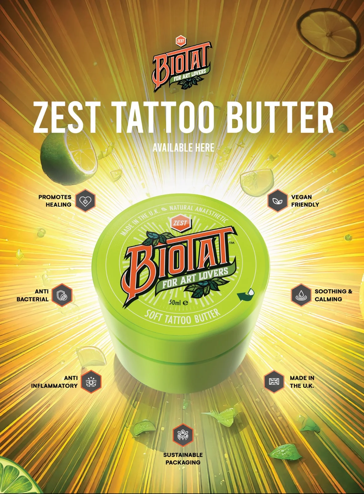Biotat Zest Soft Tattoo Butter 500 ml