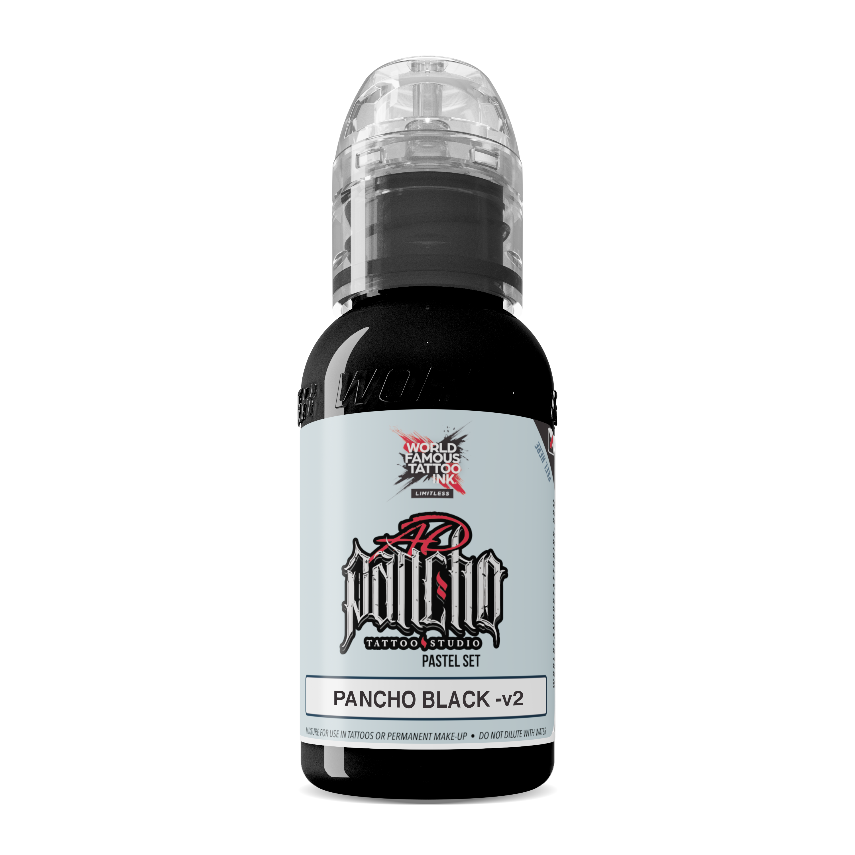World Famous - Limitless Tattoo Ink - Pancho Black v2 - 30 ml