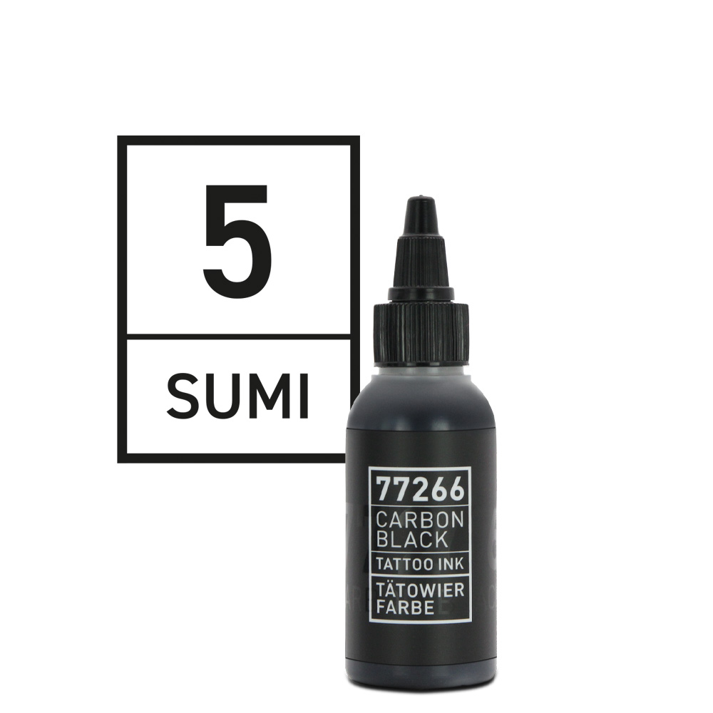 Carbon Black - Tattoo color - Sumi 05 - 50 ml