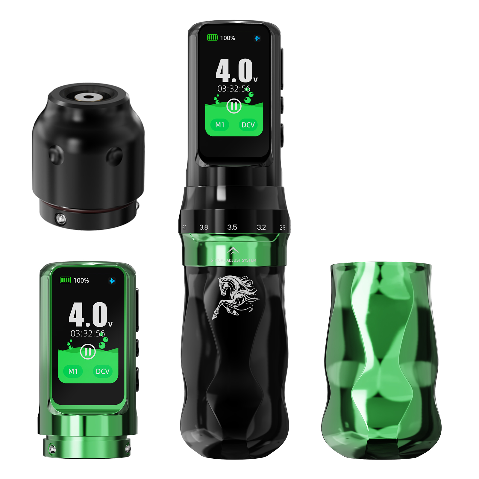 Dragonhawk Fold Pro Year of the Horse Edition - Wireless Tattoo Machine