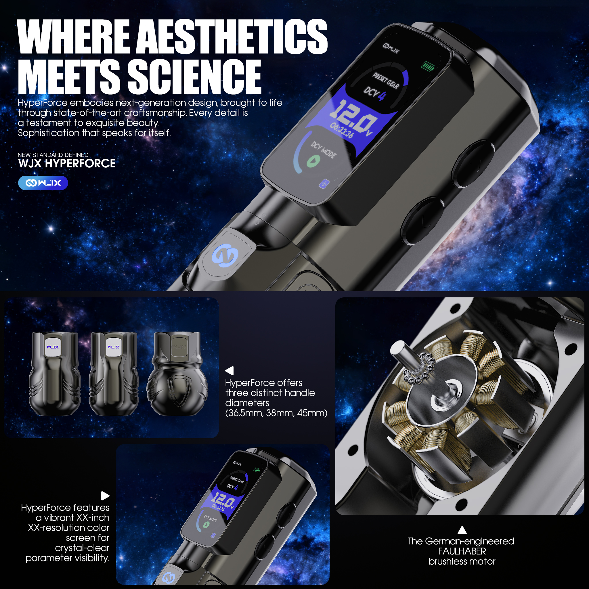 Dragonhawk WJX Hyper Force Kabellose Tattoomaschine