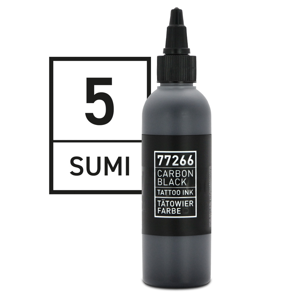 Carbon Black - Colore per tatuaggi - Sumi 05 - 100 ml