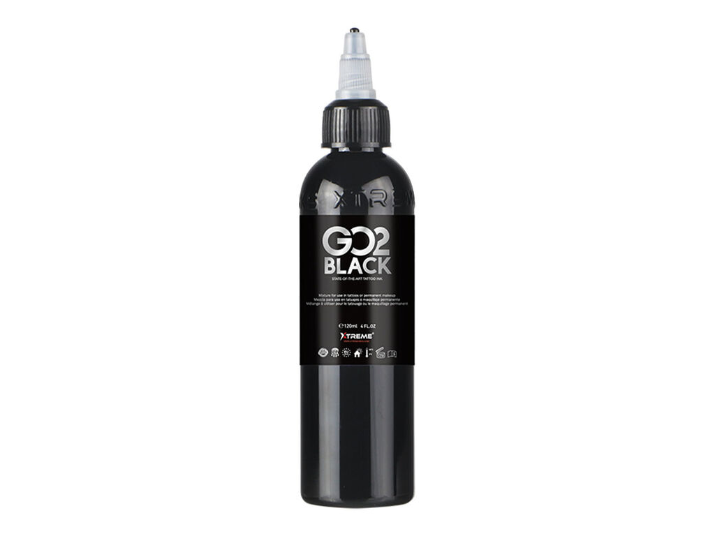 Xtreme Ink - Tattoo Farbe - Go2 Black - 120 ml