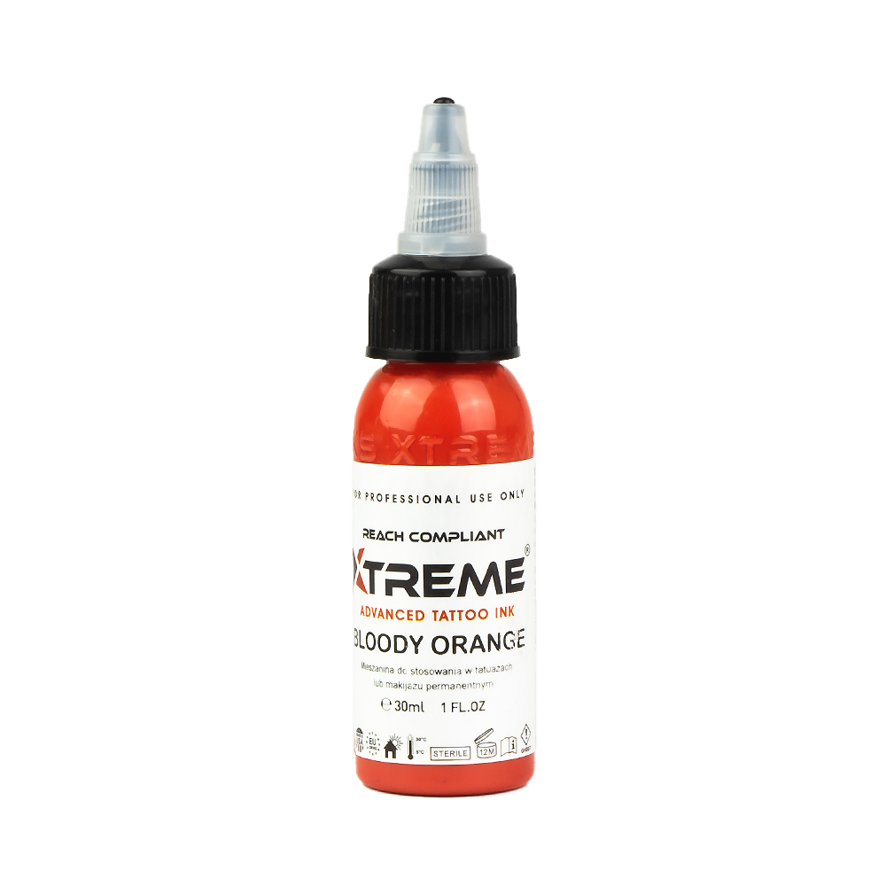 Tattoofarbe Xtreme Ink bloody orange Tattoofarbe Xtreme Ink bloody orange 30ml Flasche