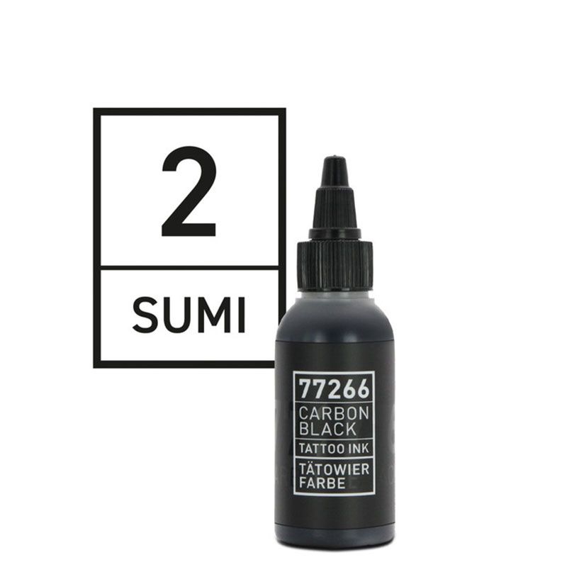 Carbon Black - Tattoo color - Sumi 02 - 50 ml