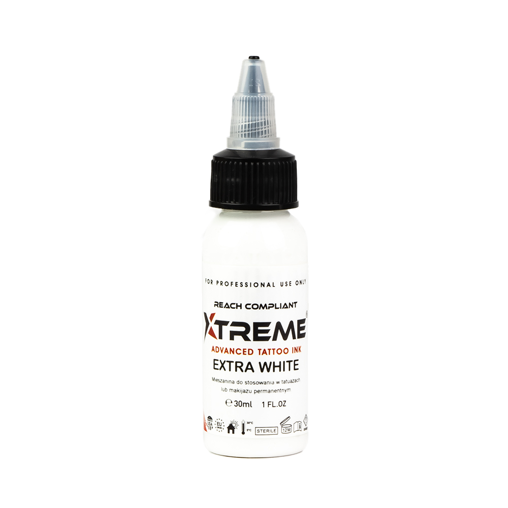Xtreme Ink - Tattoo Farbe - Extra White - 30 ml