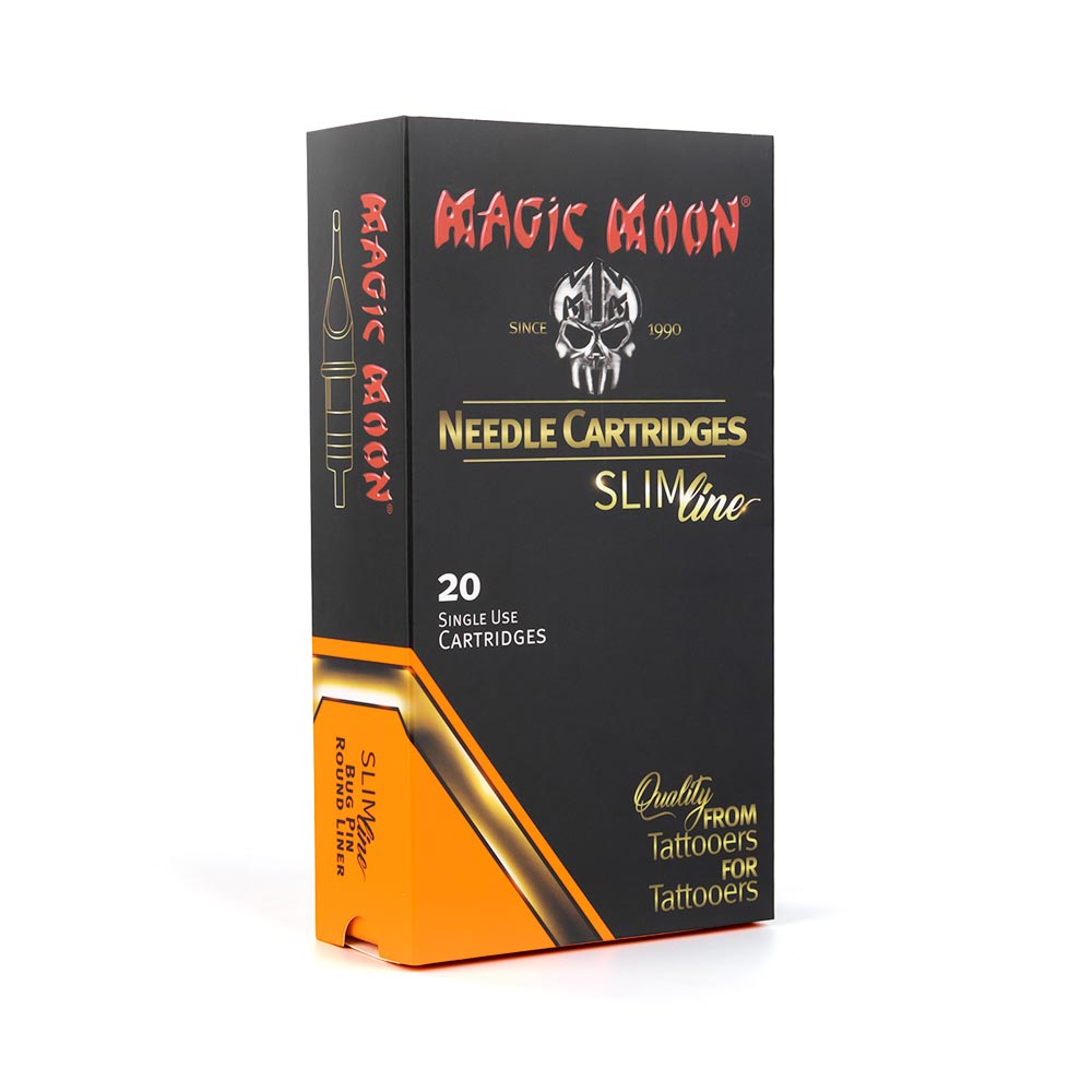 Magic Moon - Slim Line Cartridges - BugPin, Round Liner - 20 pcs - 3/0.30 mm
