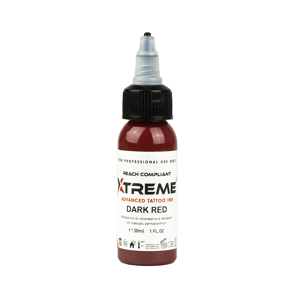 Tattoofarbe Xtreme Ink dark red 30ml Flasche