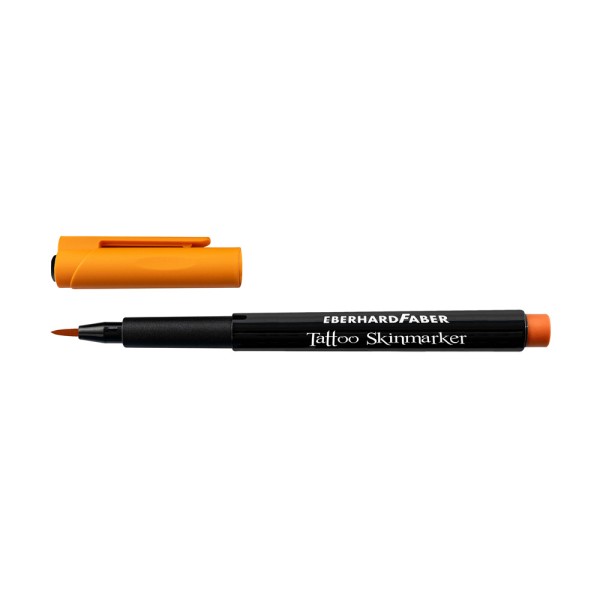 Eberhard Faber - Tattoo Skinmarker - Hard Brush - Orange - 1 pen
