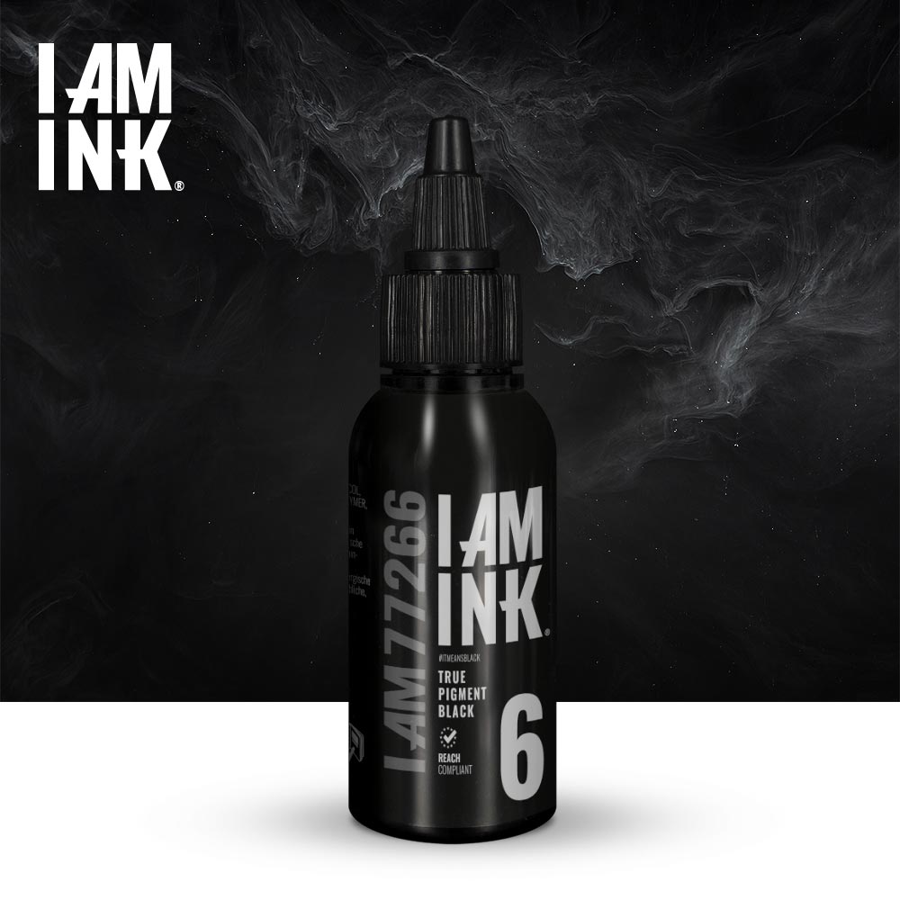 I AM INK - First Generation - 6 True Pigment Black - 50 ml