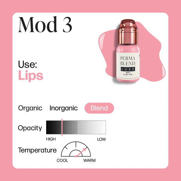 Perma Blend Luxe - Permanent Make Up Color - Mod 3 - 15 ml
