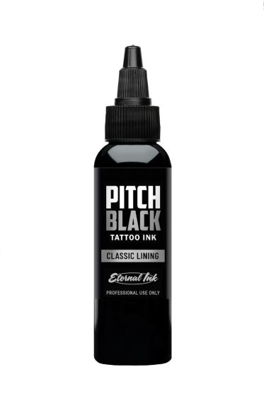  Eternal Ink - Tattoo Ink - Pitch Black - Classic Lining - 30 ml