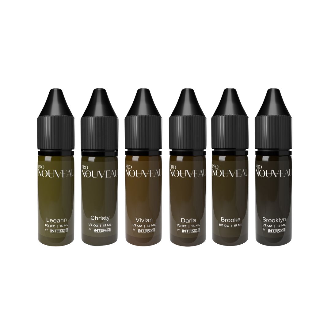 Intenze - Pro Nouveau - Permanent Make Up Color - Brow Collection - 6 x 15 ml Intenze - Pro Nouveau - Permanent Make Up Color - Brow Collection - 6 x 15 ml