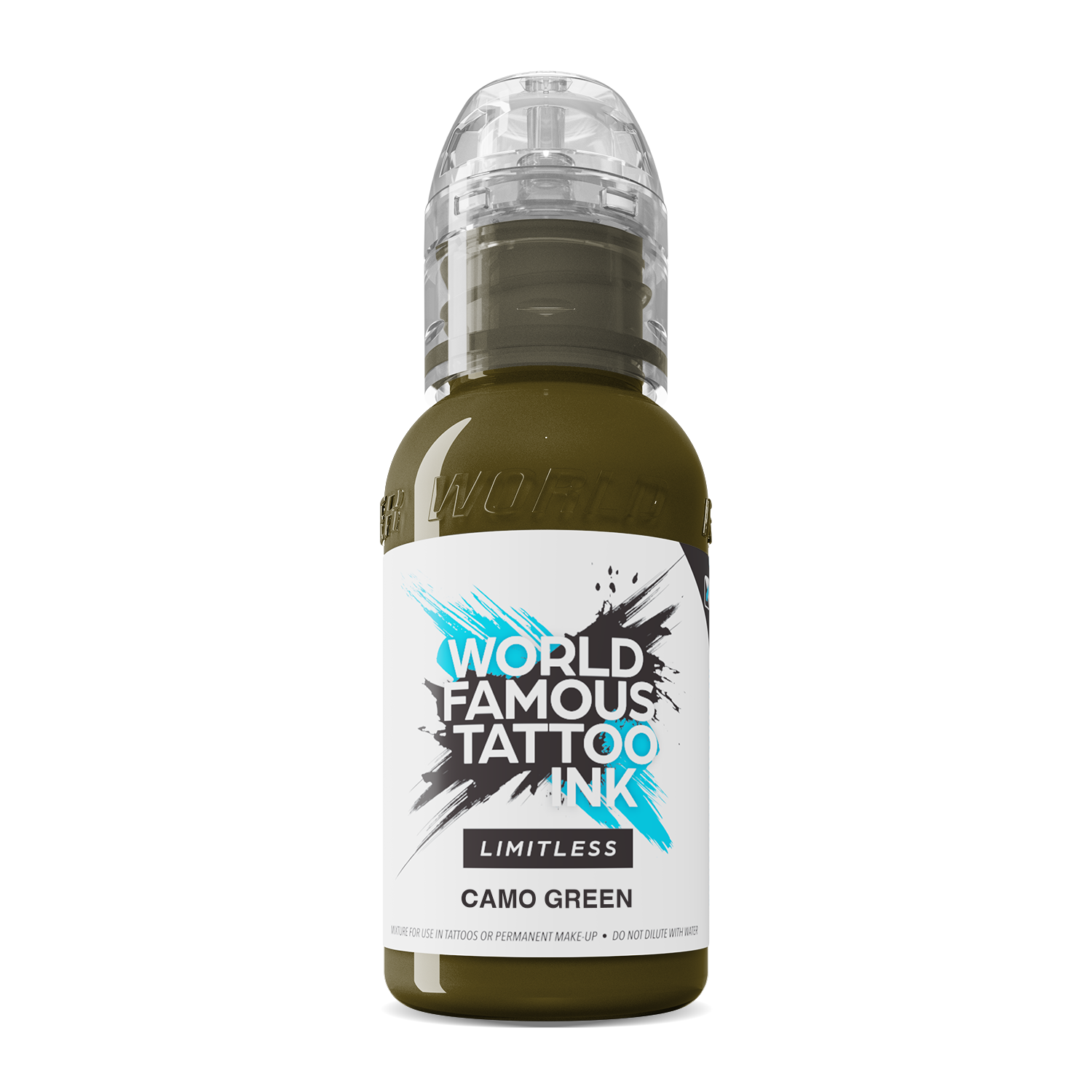 World Famous - Limitless Tattoo Ink - Camo Green - 30 ml