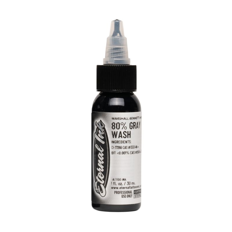 Eternal Ink - Tattoo Ink - Marshall Bennett 80% Gray Wash