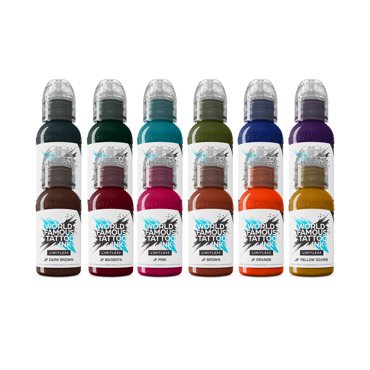 World Famous - Limitless Tattoo Ink - Jay Freestyle Set - 12 x 30 ml