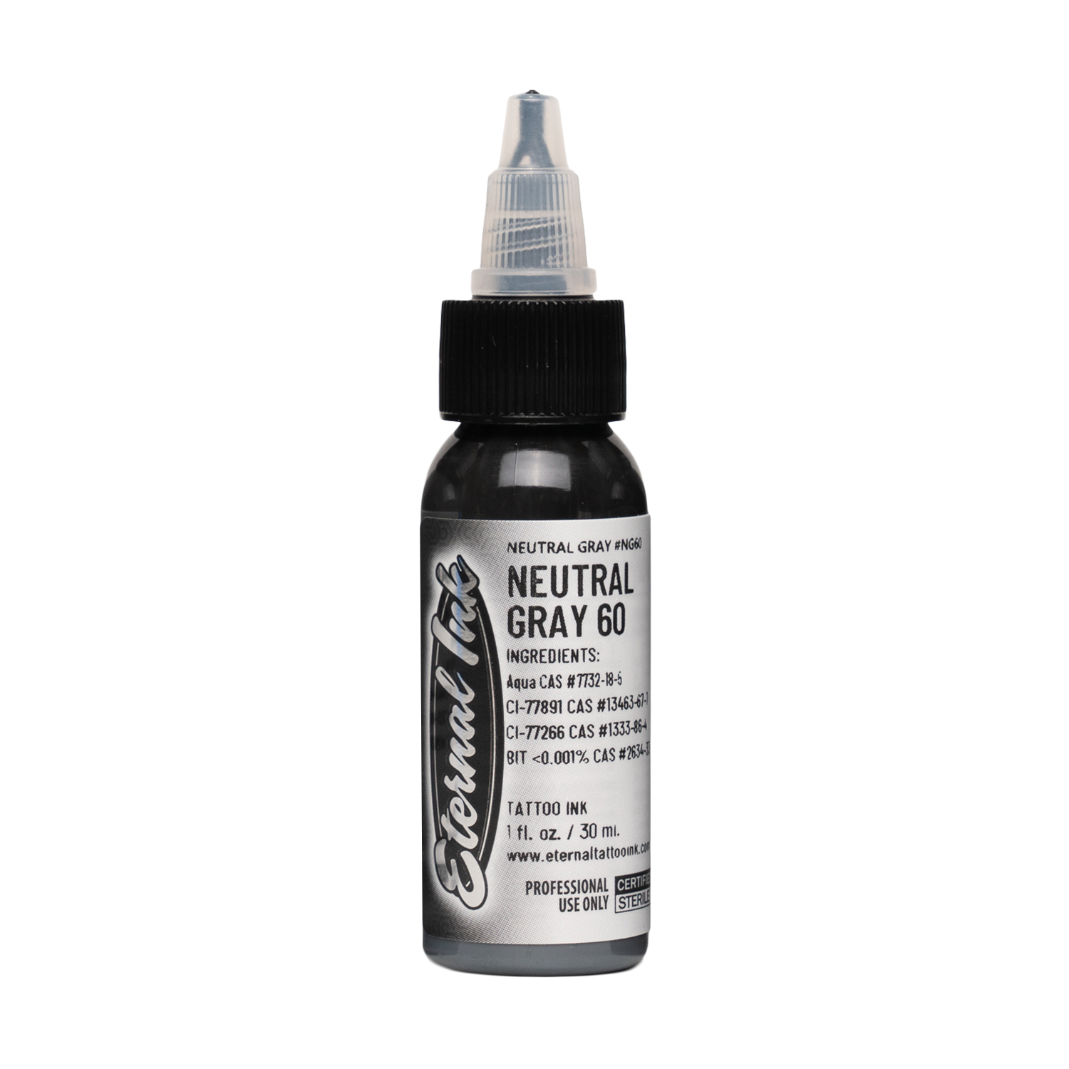 Eternal Ink - Tattoo Farbe - 60% Neutral Gray - 120 ml