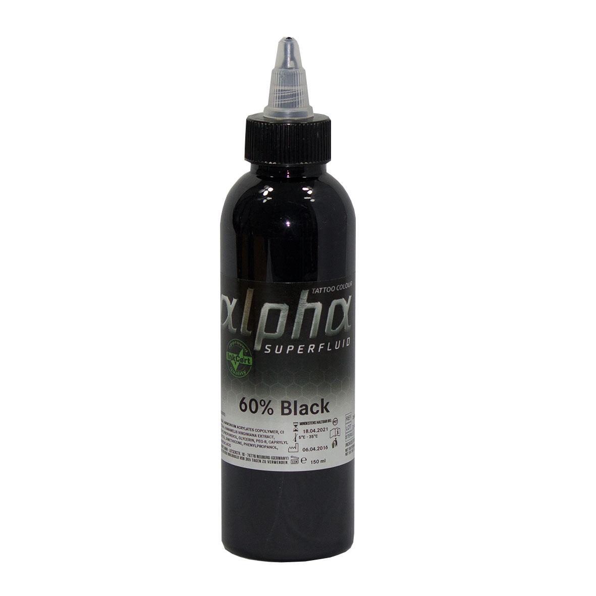 alpha - SUPERFLUID 60% Black - 150 ml