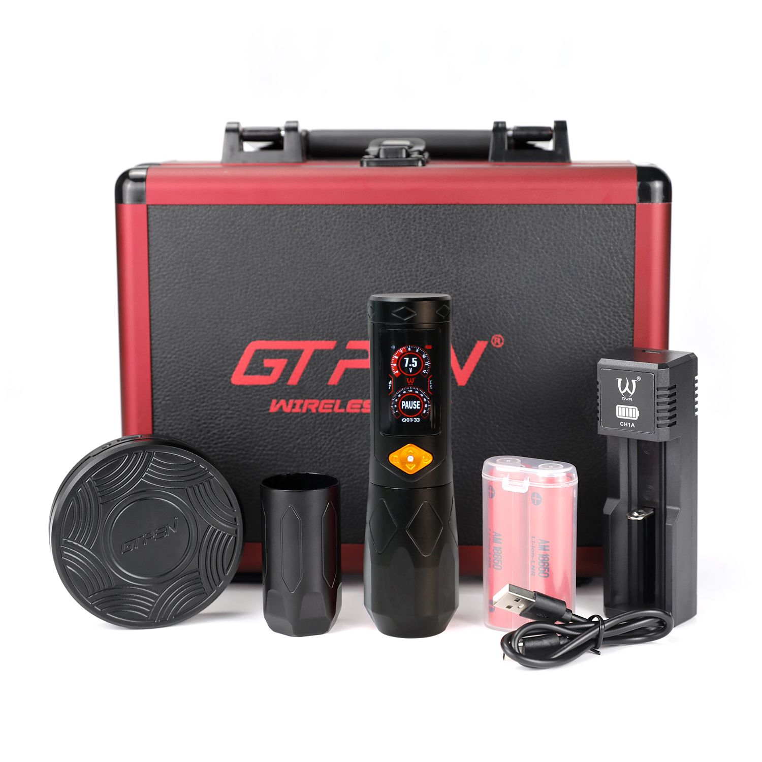 AVA GTR Wireless Pen With adjustable Stroke Schwarz