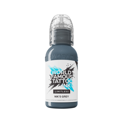 World Famous - Limitless Tattoo Ink - The Mambo Destrutturato Family - Nik's Grey - 30 ml