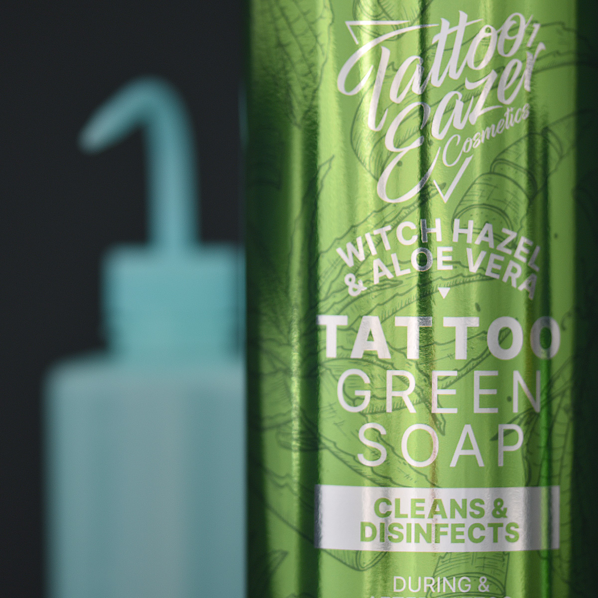Tattoo Eazer - Tattoo Green Soap Witch Hazel & Aloe Vera - Concentrate - 1000 ml
