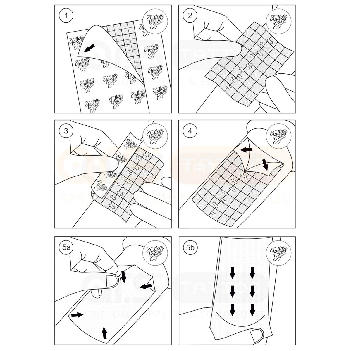 Tattoo Eazer - Tattoo Protective Film - 1 Rolle 25 cm x 10 m
