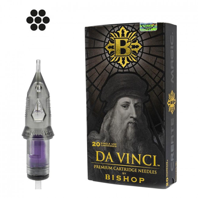 Bishop - Da Vinci V2 Cartridges - Round Shader - 20 pcs - 3/0.25 mm