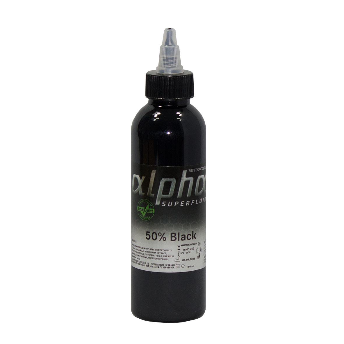 alpha - SUPERFLUID 50% Black - 150 ml
