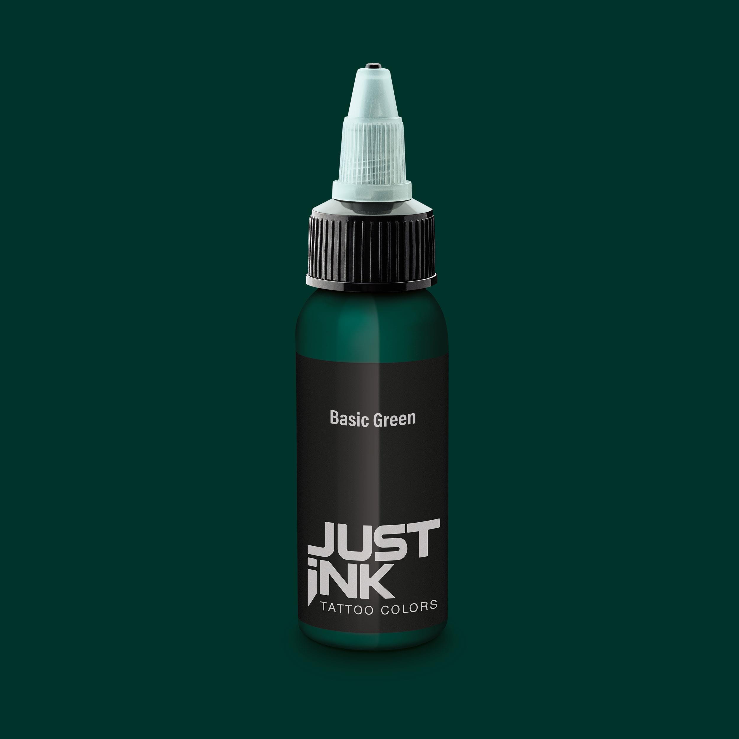 Just Ink - Tattoo Farbe - Basic Green - 30 ml