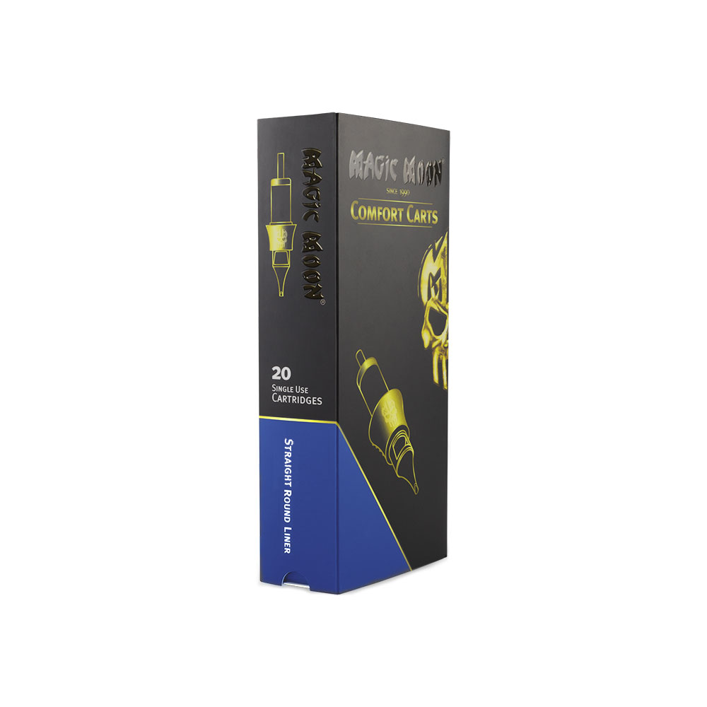 Magic Moon - Comfort Cartridges - Straight, Round Liner, Long Taper - 20 pcs - 5/0.35 mm
