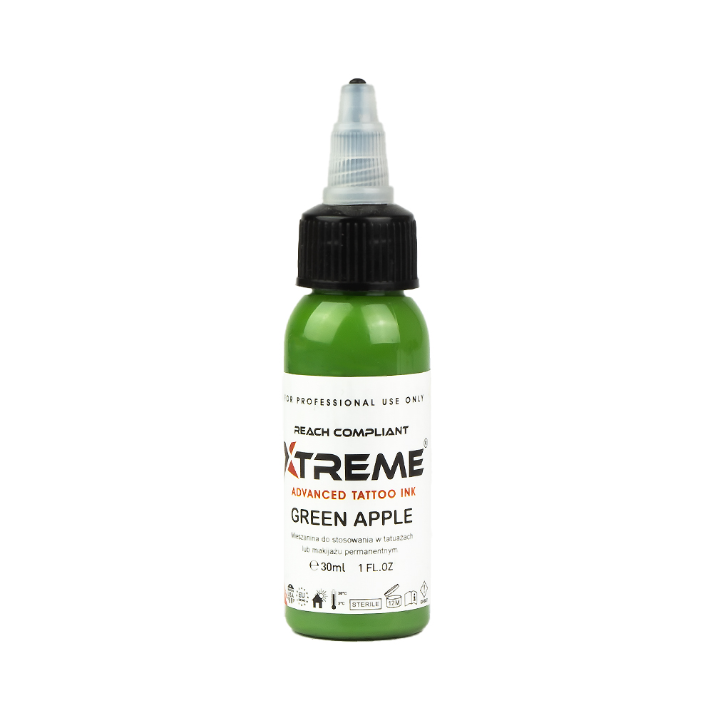 Tattoofarbe Xtreme Ink green apple 30ml Flasche