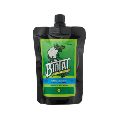 Biotat - Numbing Tattoo Green Soap Eco Pouch - 100 ml
