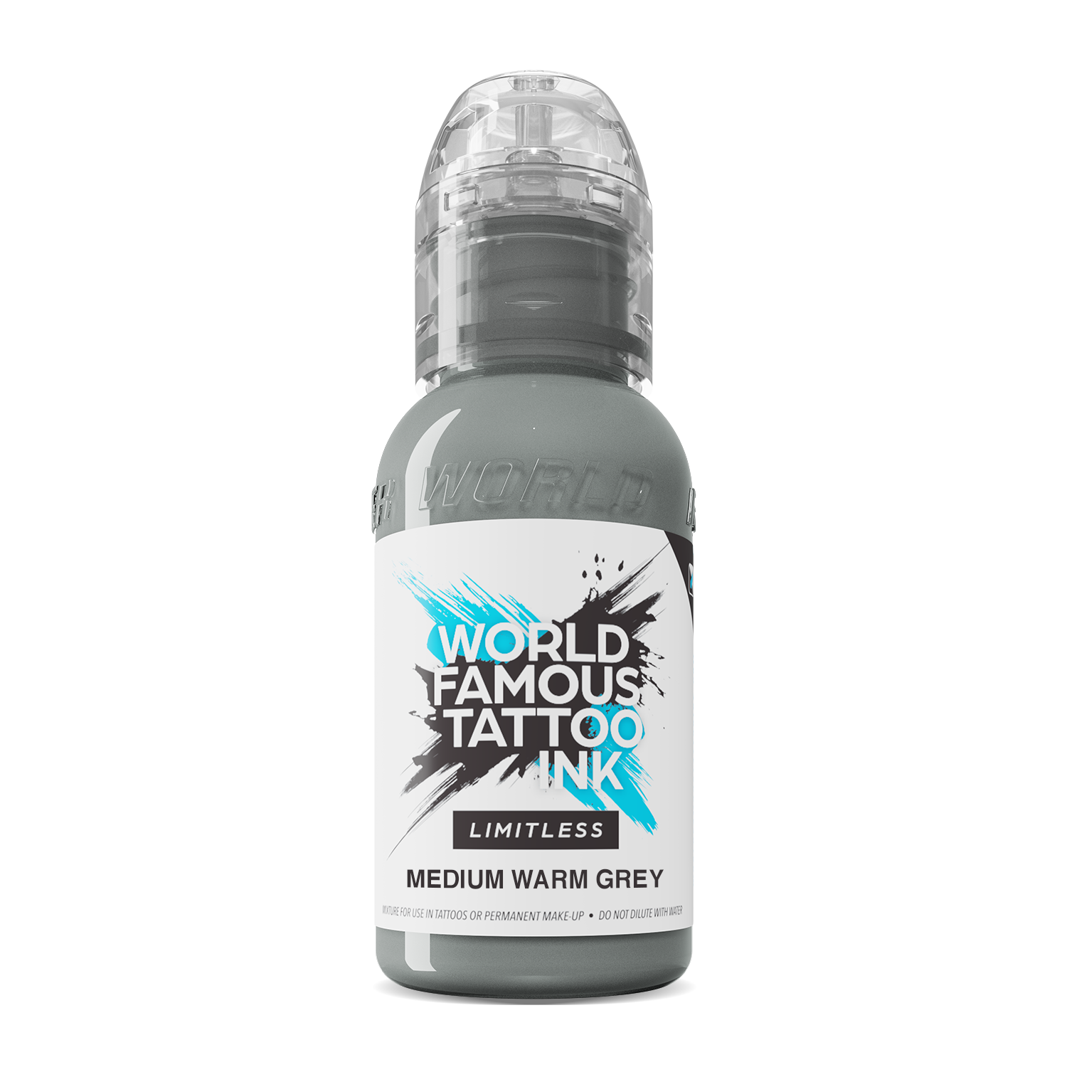 World Famous - Limitless Tattoo Ink - Medium Warm Grey - 30 ml