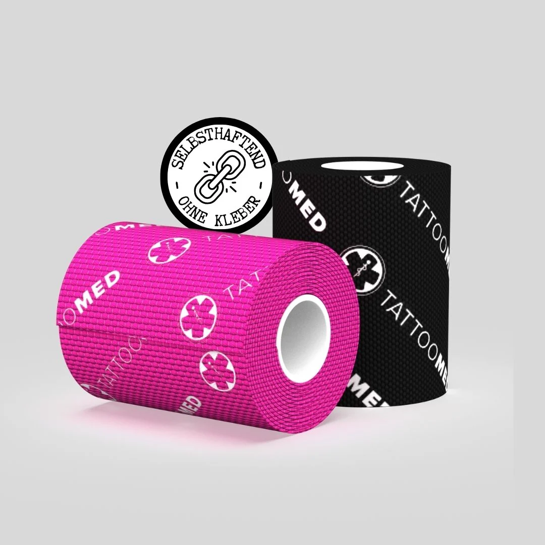 TattooMed Studio Pro Tape Selbsthaftend 7,5 cm x 4 m 5 Stk schwarz