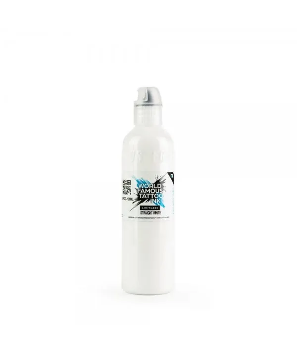 -10 PERCENT - World Famous - Limitless Tattoo Ink - Straight White - 120 ml