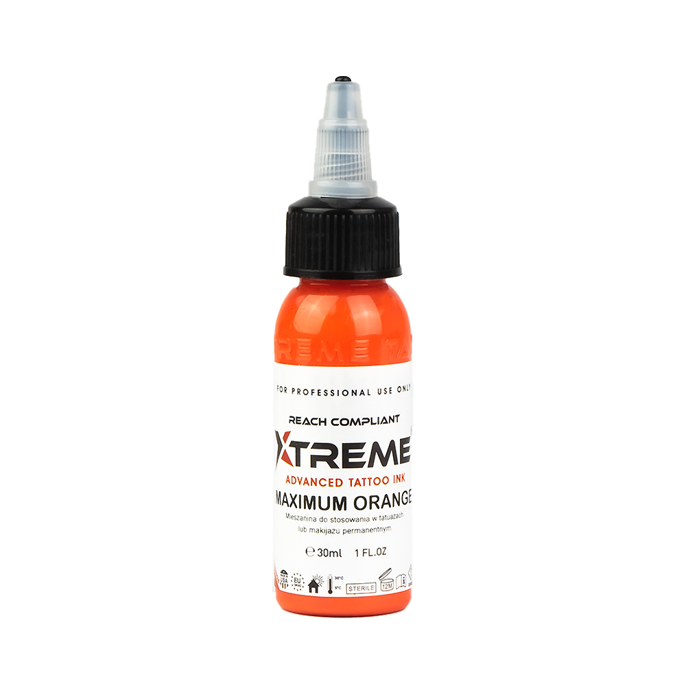 Tattoofarbe Xtreme Ink maximum orange 30ml Flasche