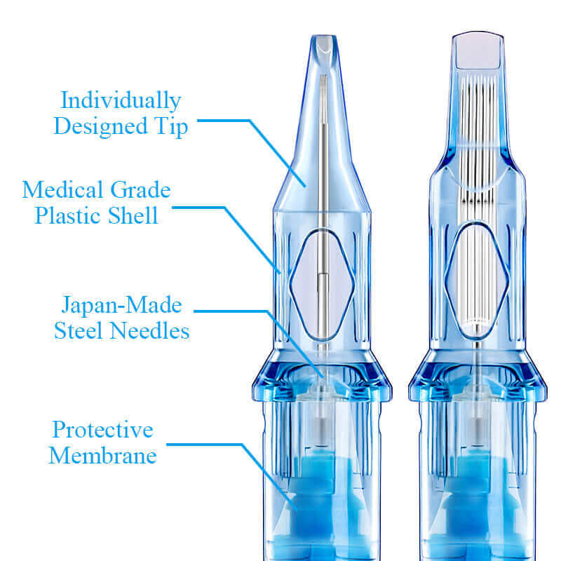 EMALLA Eliot Cartridges Round Shader Blau 1 5/0.25mm  EMALLA Eliot Cartridges Round Shader Blau 1 5/0.25mm 20 Stk
