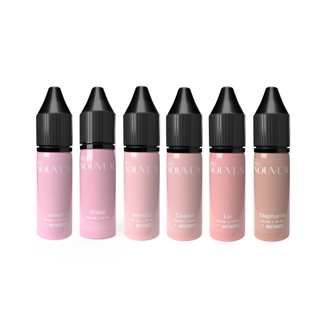 Intenze - Pro Nouveau - Permanent Make Up Color - Blush Collection - 6 x 15 ml -10 PROZENT - Intenze - Pro Nouveau - PMU - Blush Collection - 6 x 15 ml