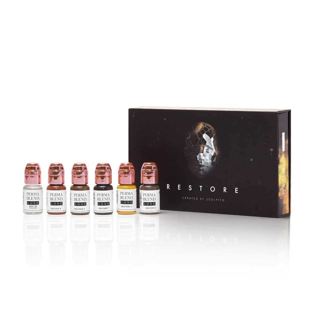 Perma Blend Luxe - Permanent Make Up Color - Stevey G. Restore Set - 6 x 15 ml