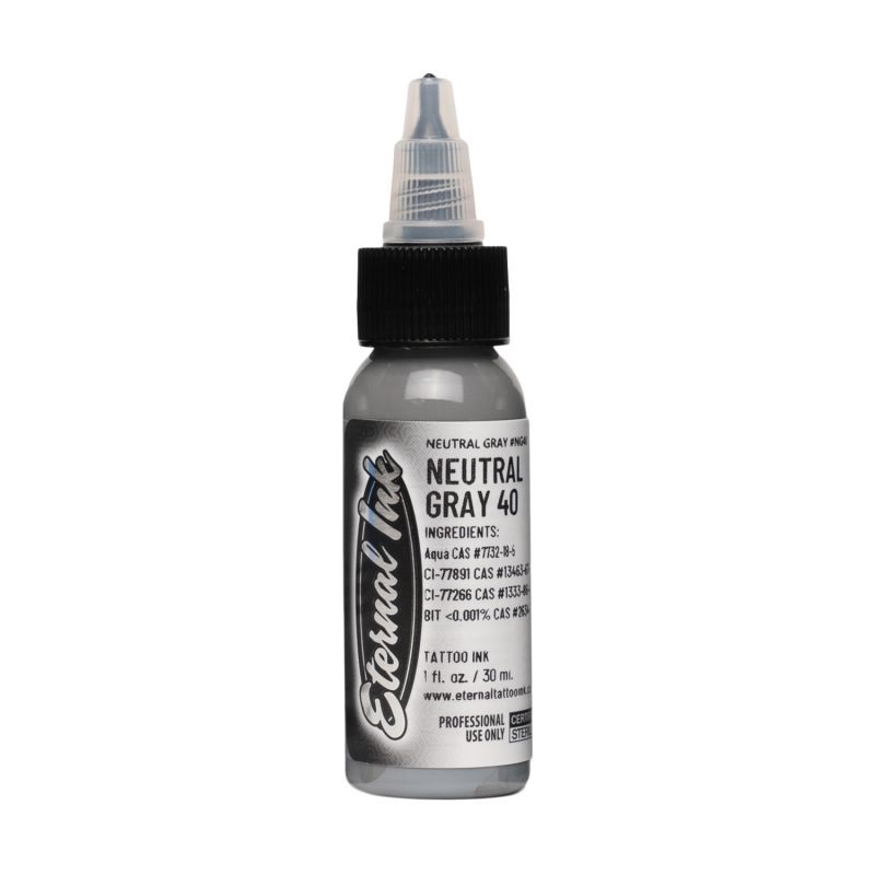 Eternal Ink - Tattoo Ink - 40% Neutral Gray