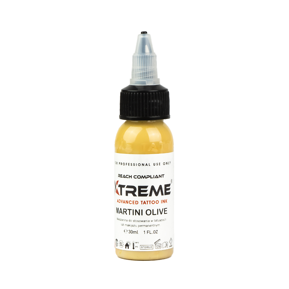 Tattoofarbe Xtreme Ink martini olive 30ml Flasche