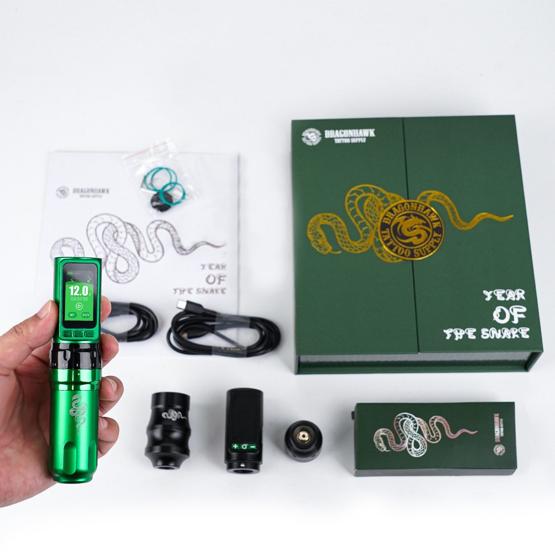 Dragonhawk Fold Pro Year of the Snake Edition - Wireless Tattoo Machine