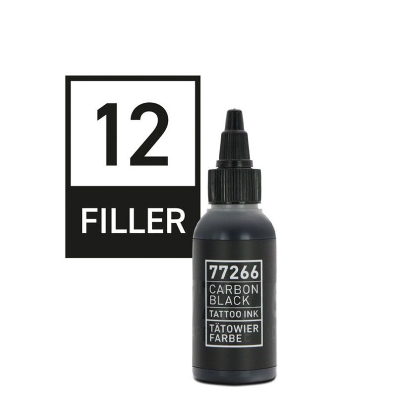 Carbon Black - Tattoo color - Filler 12 - 50 ml