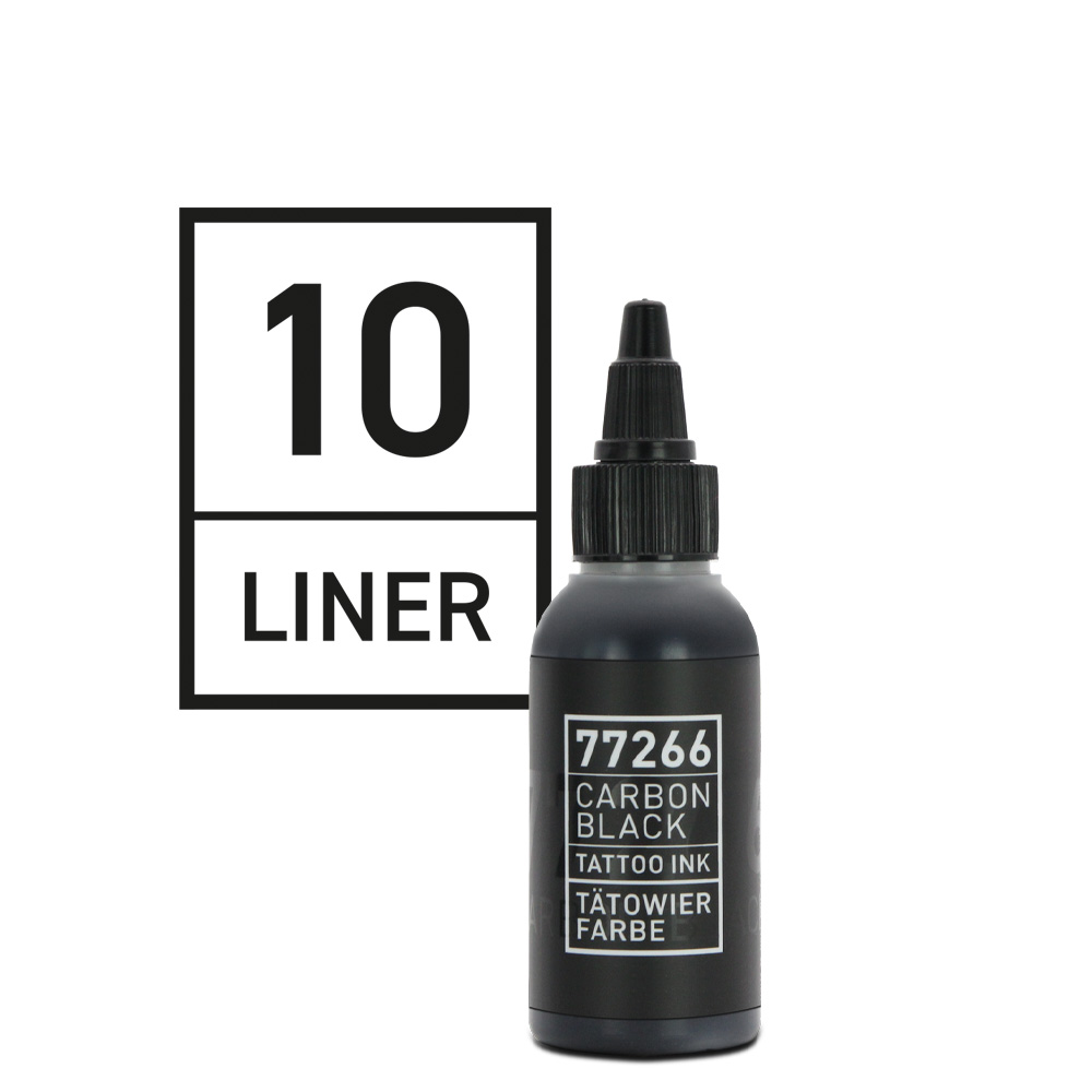 Carbon Black - Tattoo Farbe - Liner 10 - 50 ml