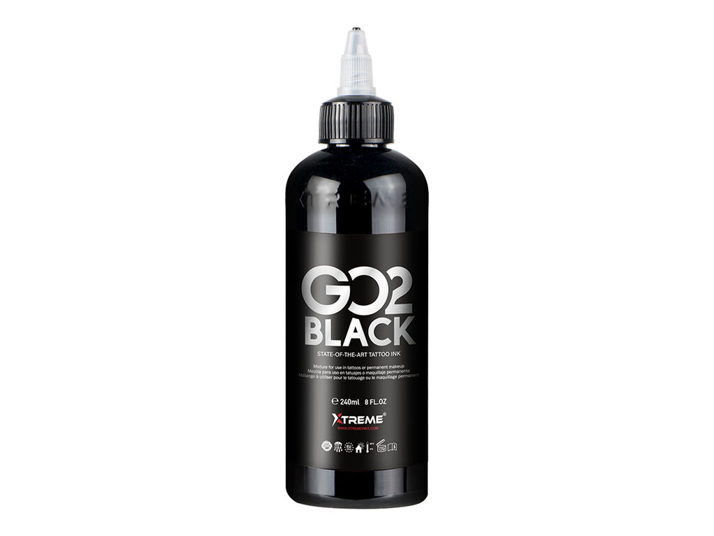 Xtreme Ink - Tattoo Farbe - Go2 Black - 240 ml