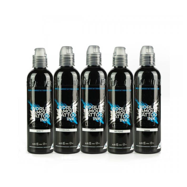 -50 PROZENT - World Famous - Limitless Tattoo Ink - Light Greywash - 120 ml