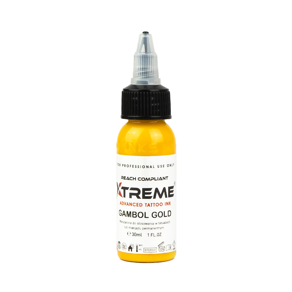 Tattoofarbe Xtreme Ink gambol gold 30ml Flasche